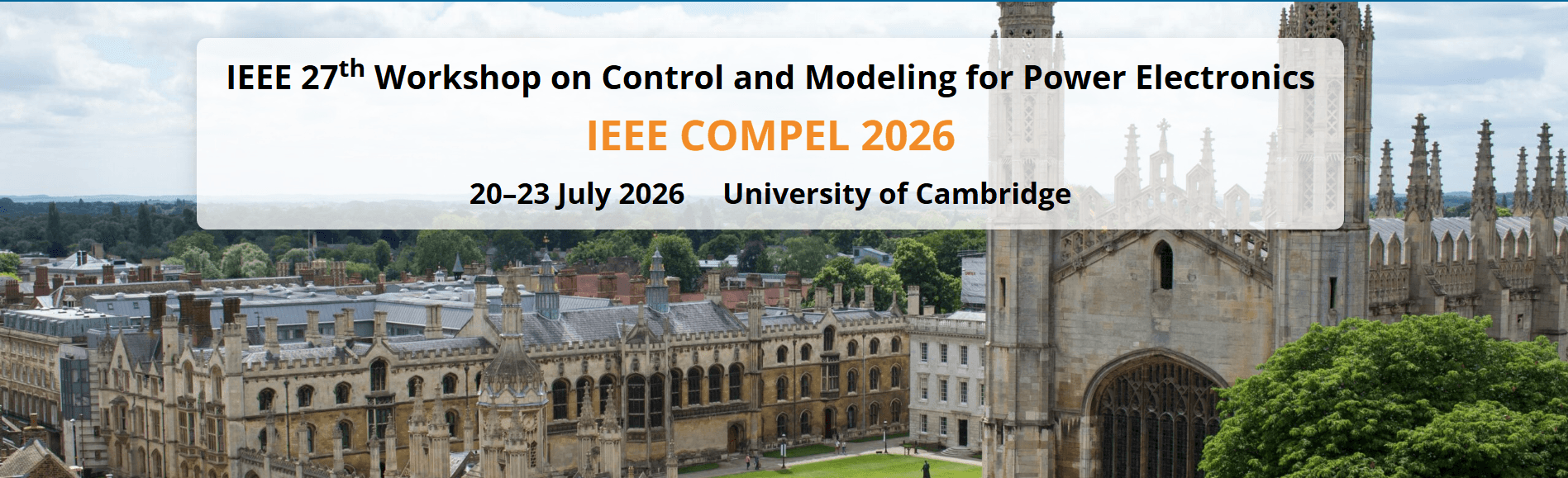 2026 IEEE 27th Workshop on Control and Modeling for Power Electronics (COMPEL)