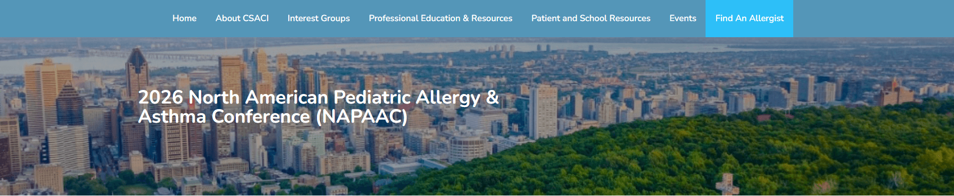 2026 North American Pediatric Allergy & Asthma Conference (NAPAAC)