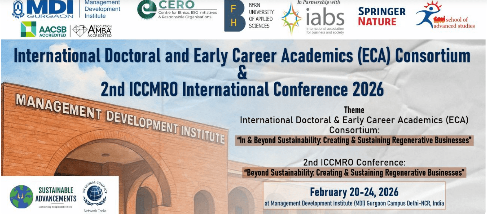 International Doctoral and Early Career Academics (ECA) Consortium & 2nd ICCMRO International Conference 2026
