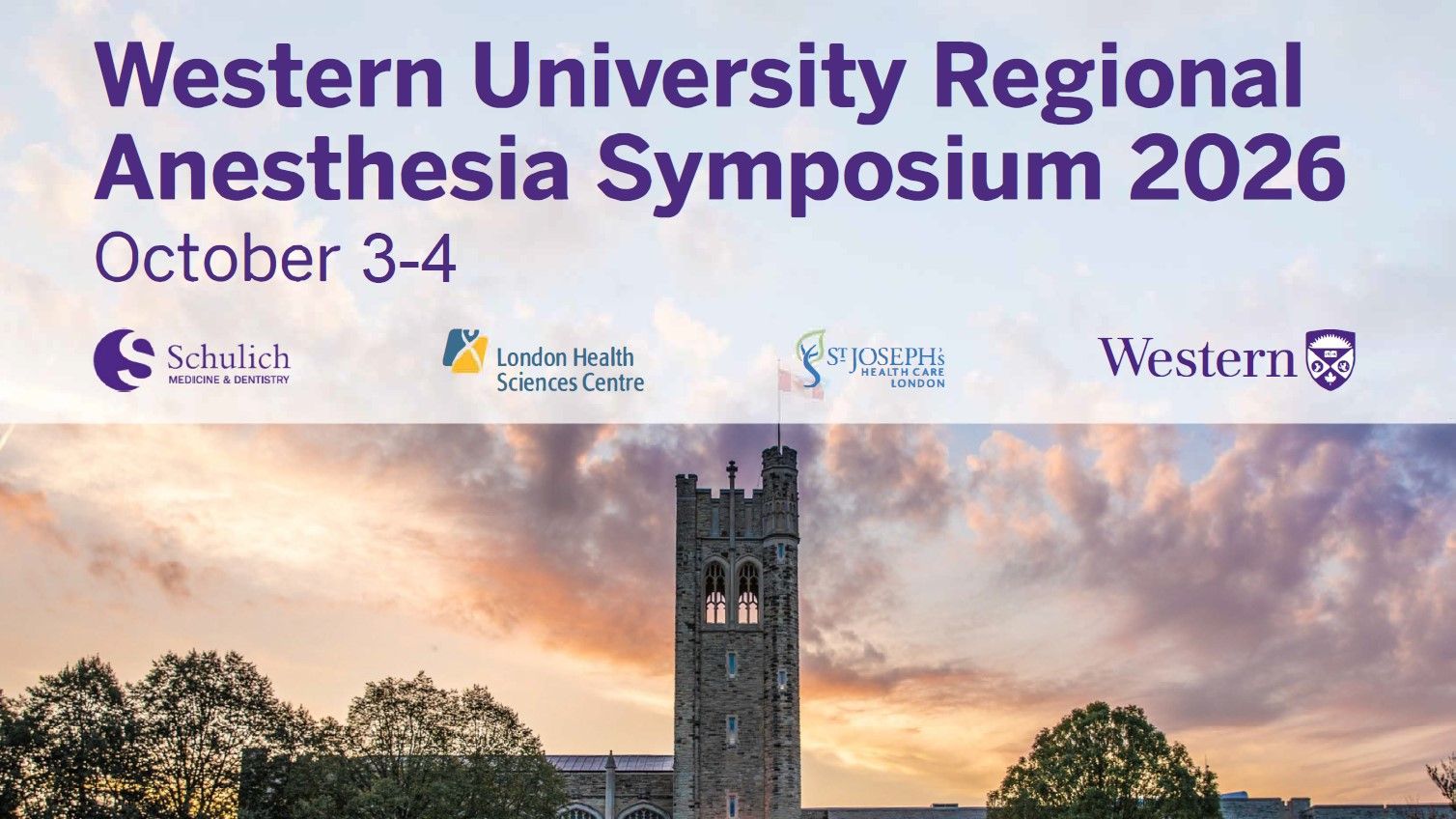 Western University Regional Anesthesia Symposium 2026