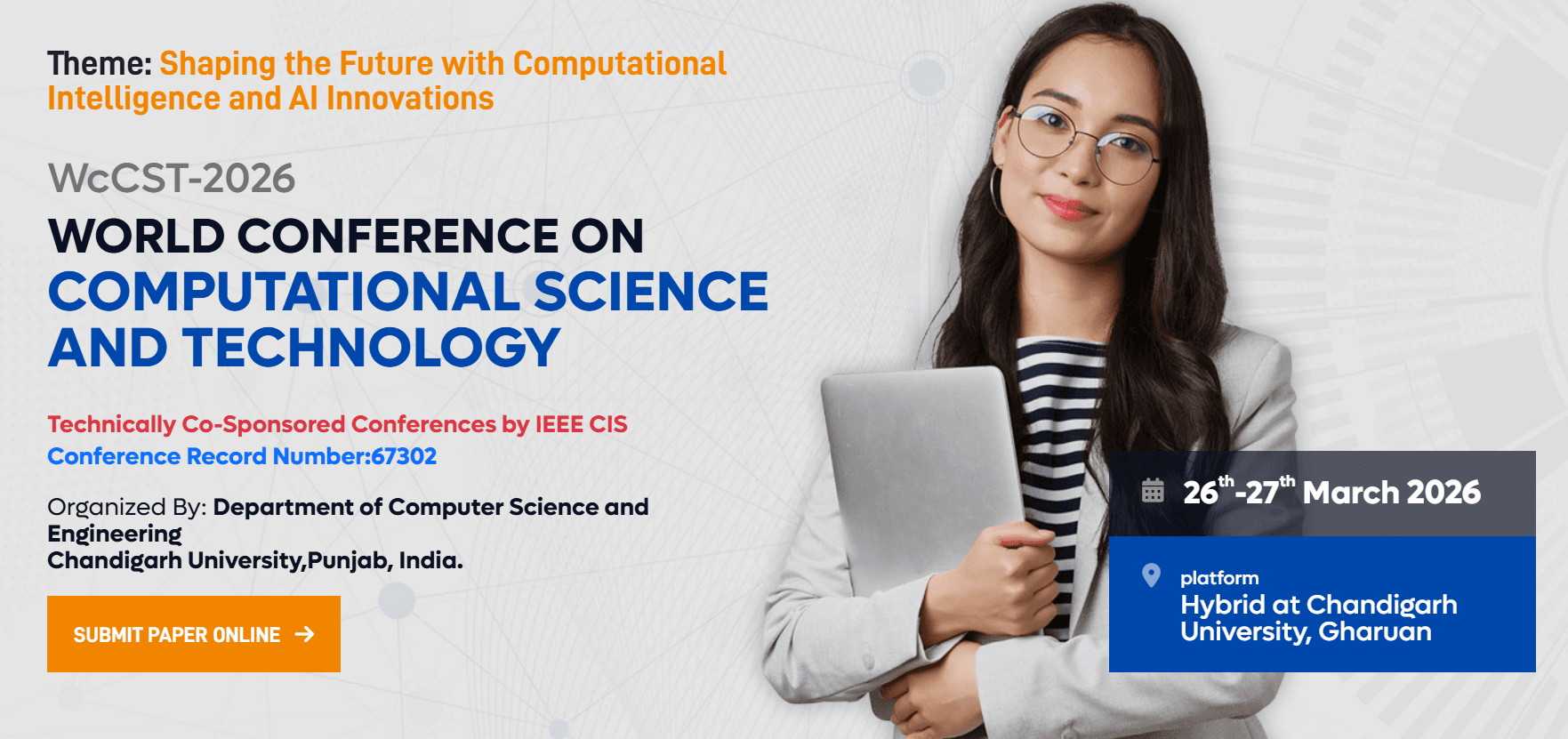 World Conference on Computational Science and Technology (WcCST-2026) - Hybrid
