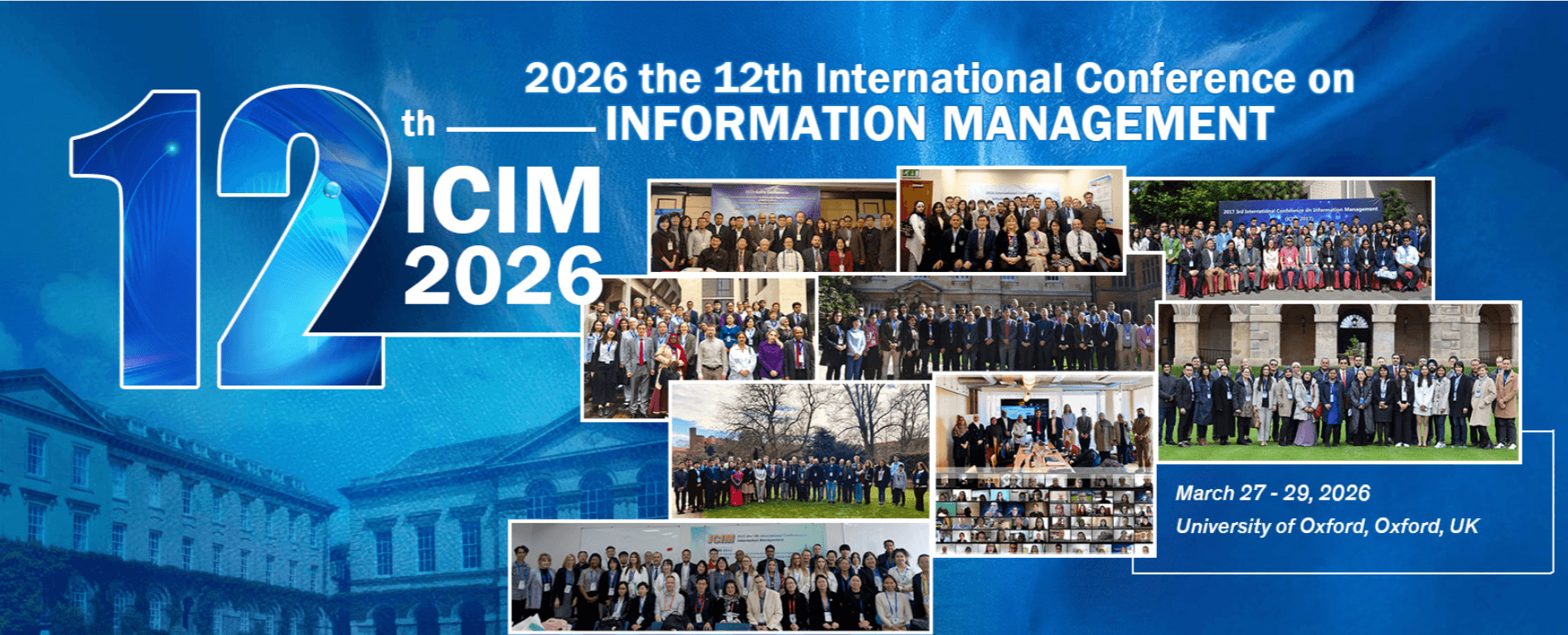 12th International Conference on Information Management (ICIM 2026)