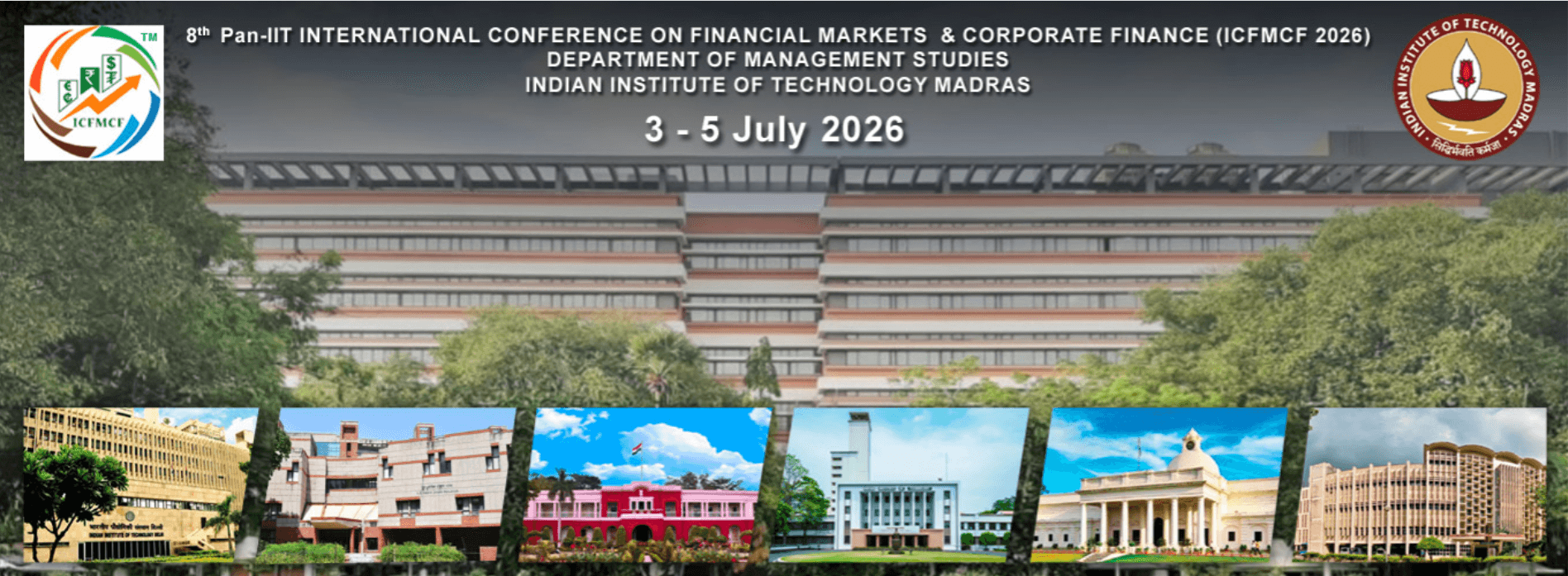 8th Pan-IIT International Conference on Financial Markets and Corporate Finance (ICFMCF 2026)