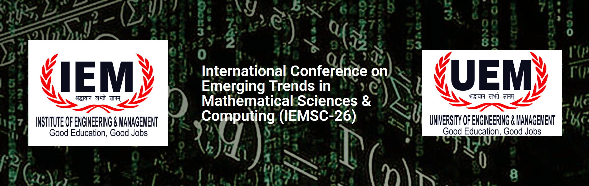 International Conference on Emerging Trends in Mathematical Sciences & Computing (IEMSC-26) - Hybrid